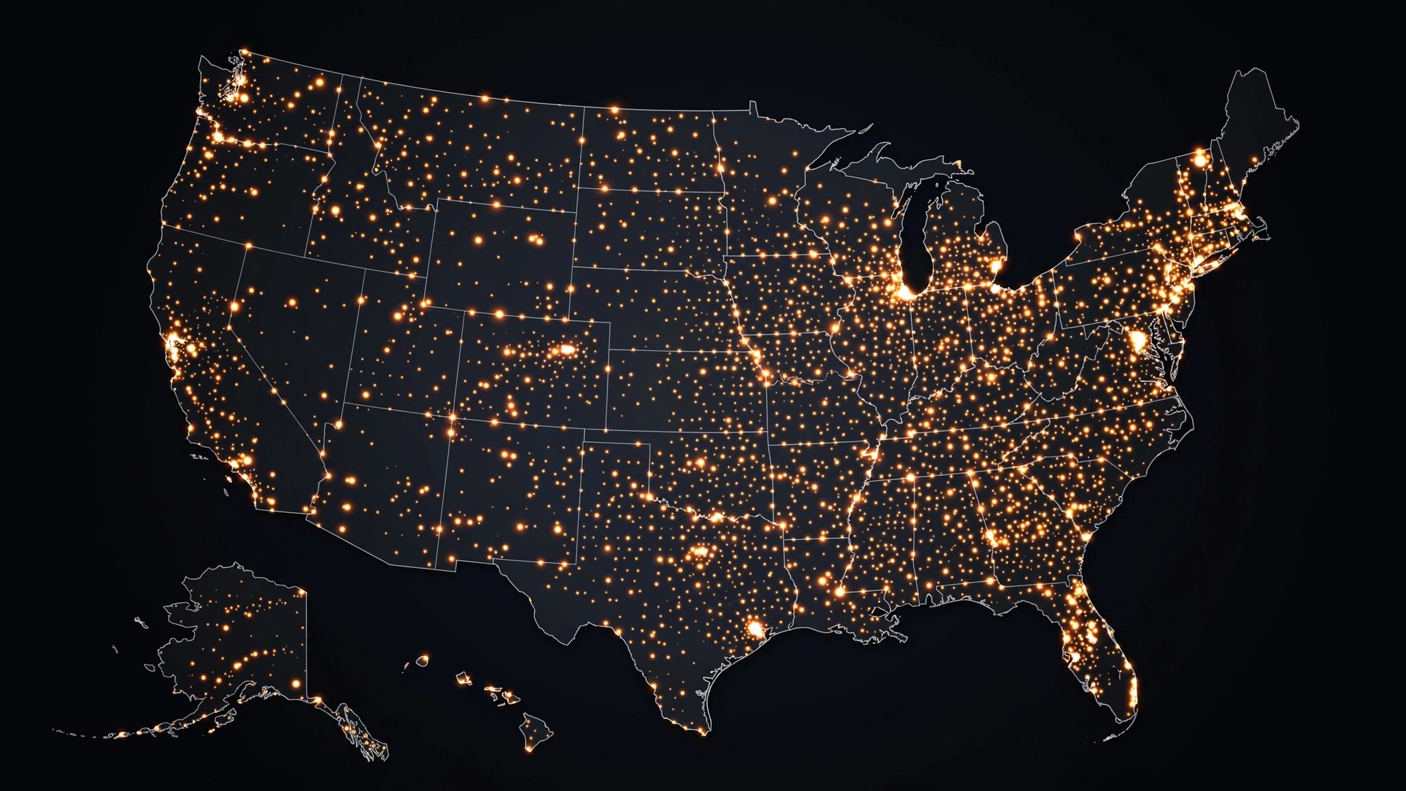 Mapa 887 ciudades USA donde suena Leonardo Gabriel Garcia - 3243 streams Pandora